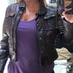 Vintage Leather Bikers Jacket